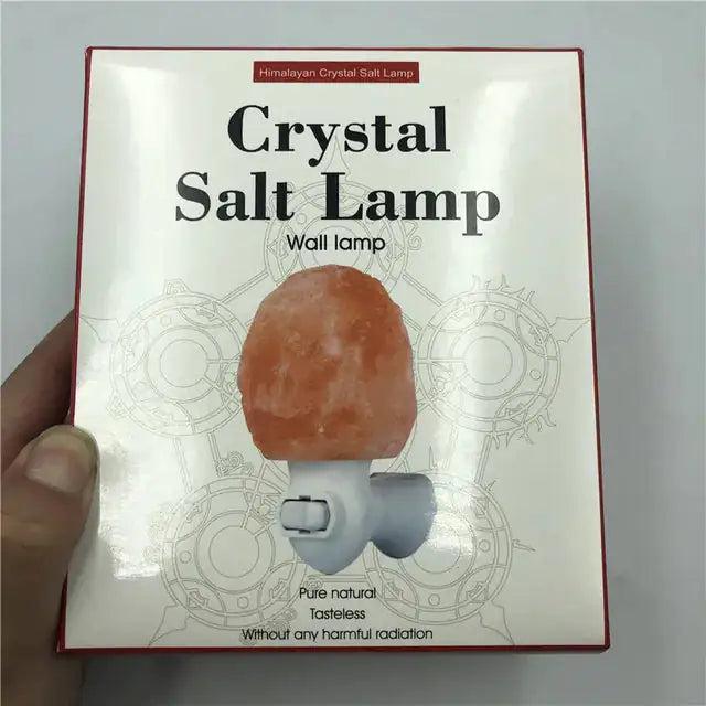 Himalayan Salt Lamp Natural Crystal Hand Carved Night Light Home Decor Air Purifying with Plug Release negative ions Warm white - kgM5YCowv02b5c2